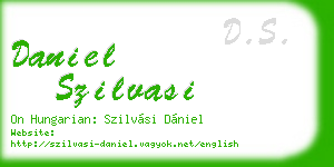 daniel szilvasi business card