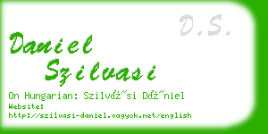 daniel szilvasi business card